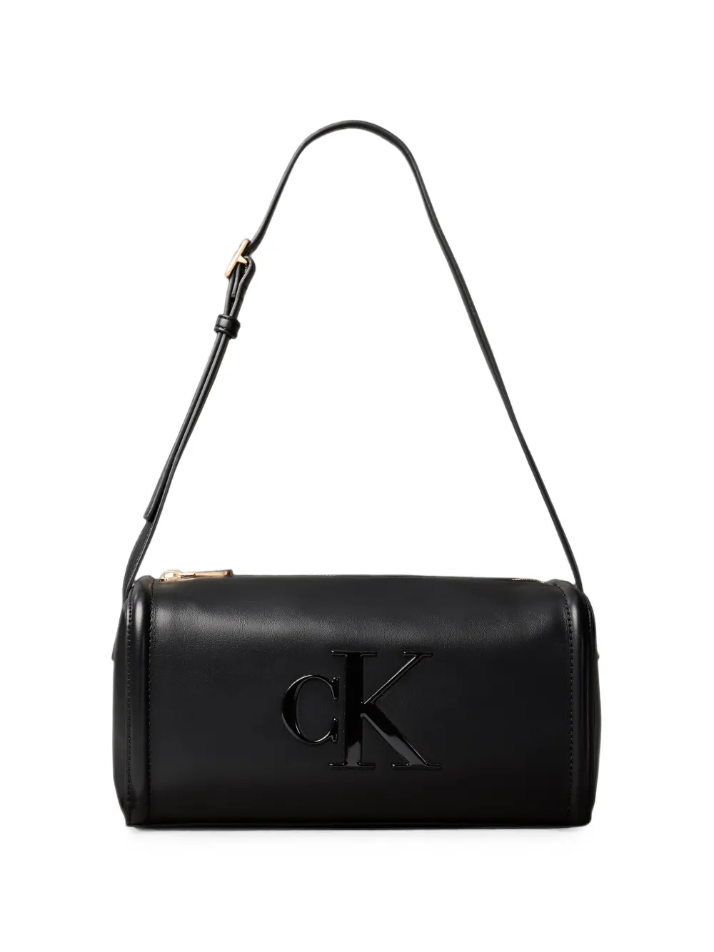 Calvin Klein logo-plaque barrel shoulder bag - Nero