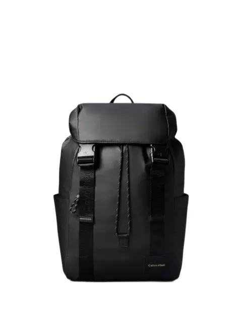 Calvin Klein Emblem logo-patch buckle-fastening backpack