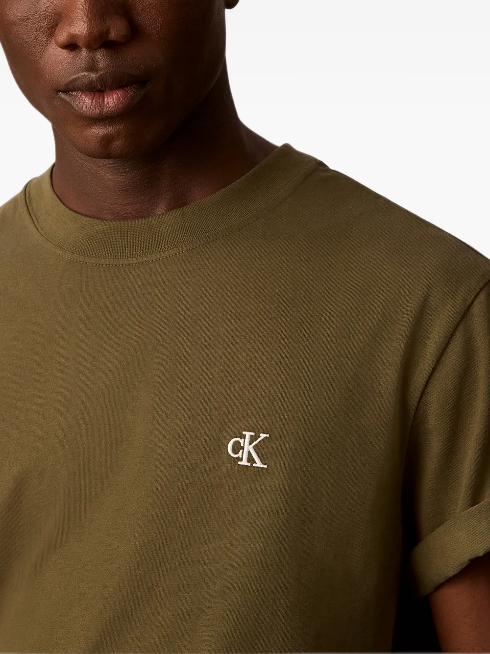 Calvin Klein T-shirt met logoprint Groen