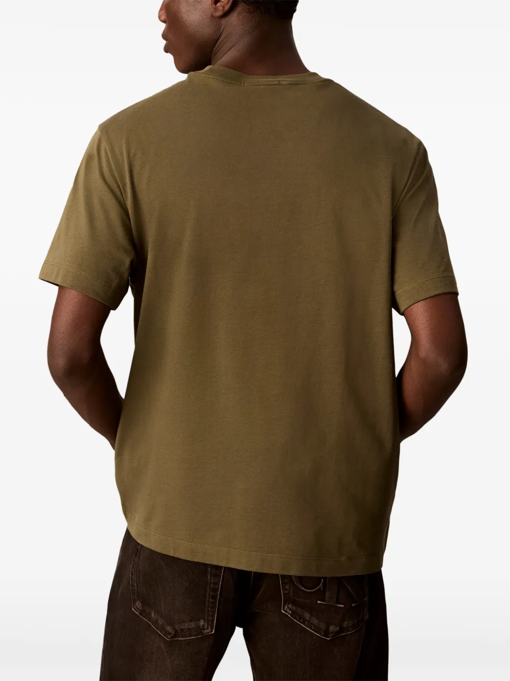 Calvin Klein T-shirt met logoprint Groen