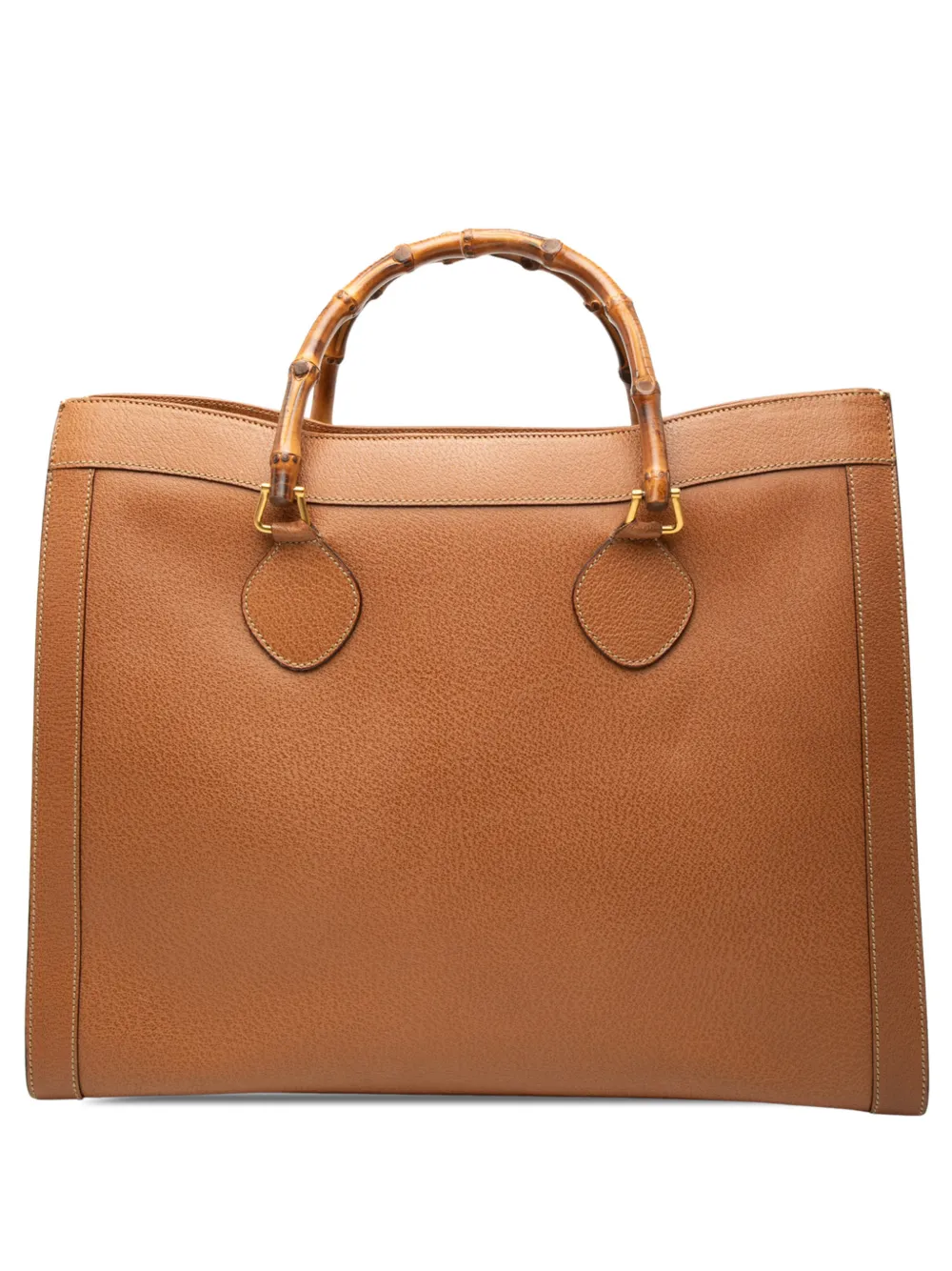 Gucci Pre-Owned 20th Century Calfskin Bamboo tote bag - Marrone