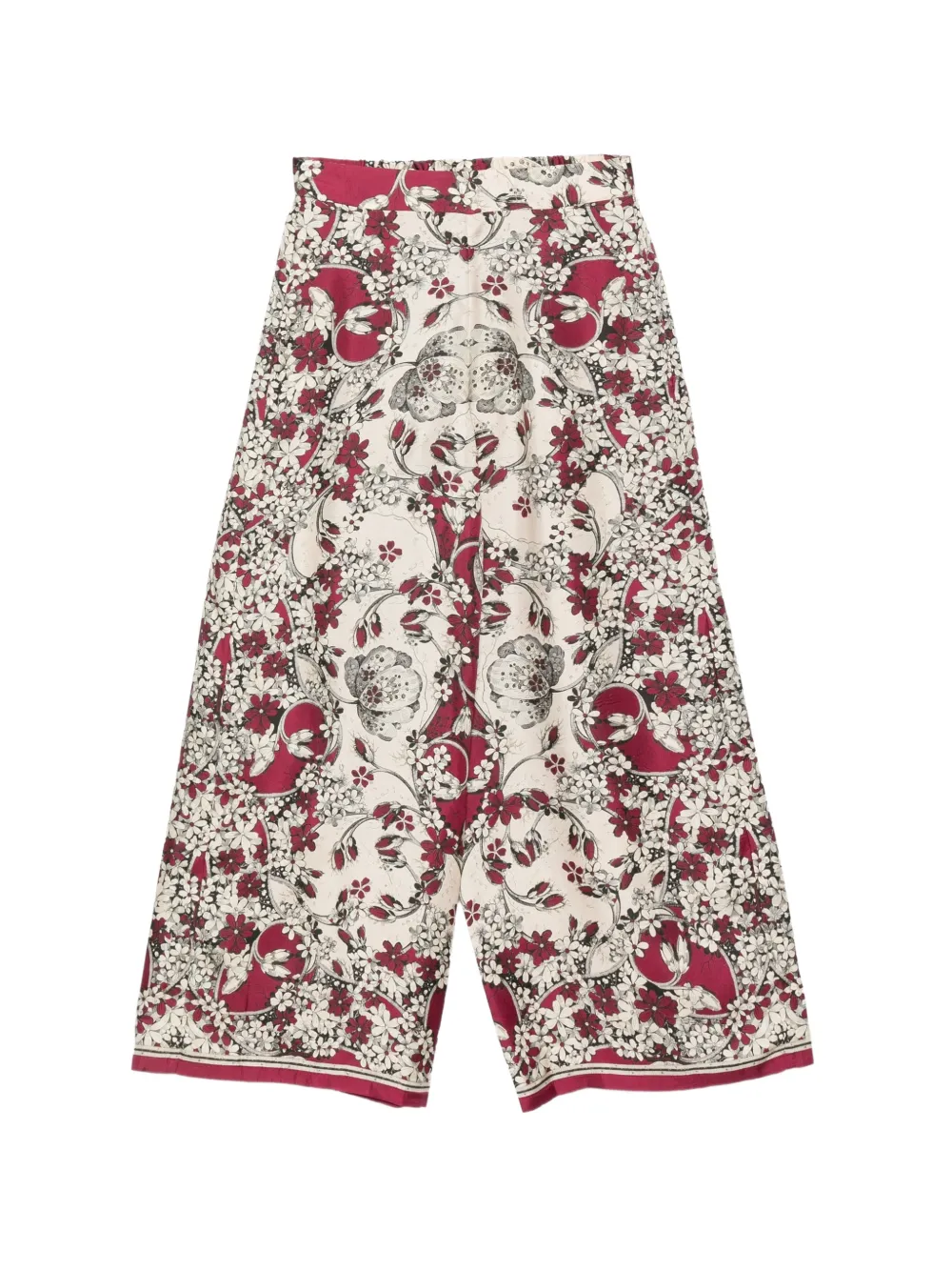Antonio Marras Floral-print Palazzo Pants In Neutrals