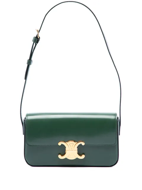 Celine Pre-Owned 2021 Shiny Calfskin Triomphe Claude shoulder bag