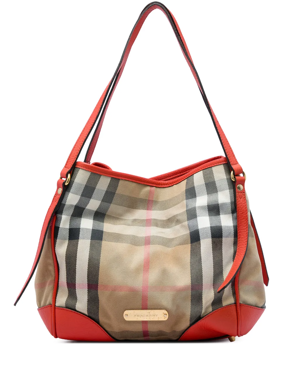 Burberry Pre-Owned 2000-2017 Small House Check Canvas Bridle Canterbury tote bag - Marrone