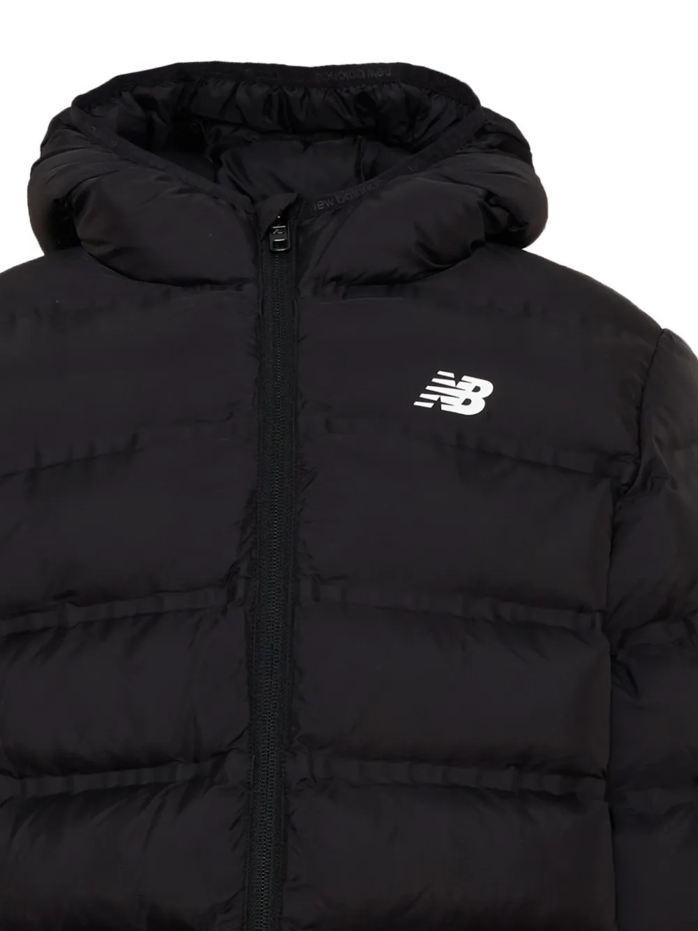 New Balance Kids Gewatteerd jack met logoprint Zwart