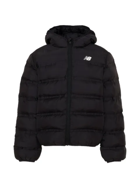 New Balance Kids logo-print padded jacket