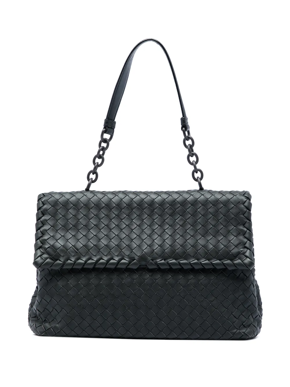 Bottega Veneta Pre-Owned 2012-2026 Medium Nappa Intrecciato Olimpia shoulder bag - Nero