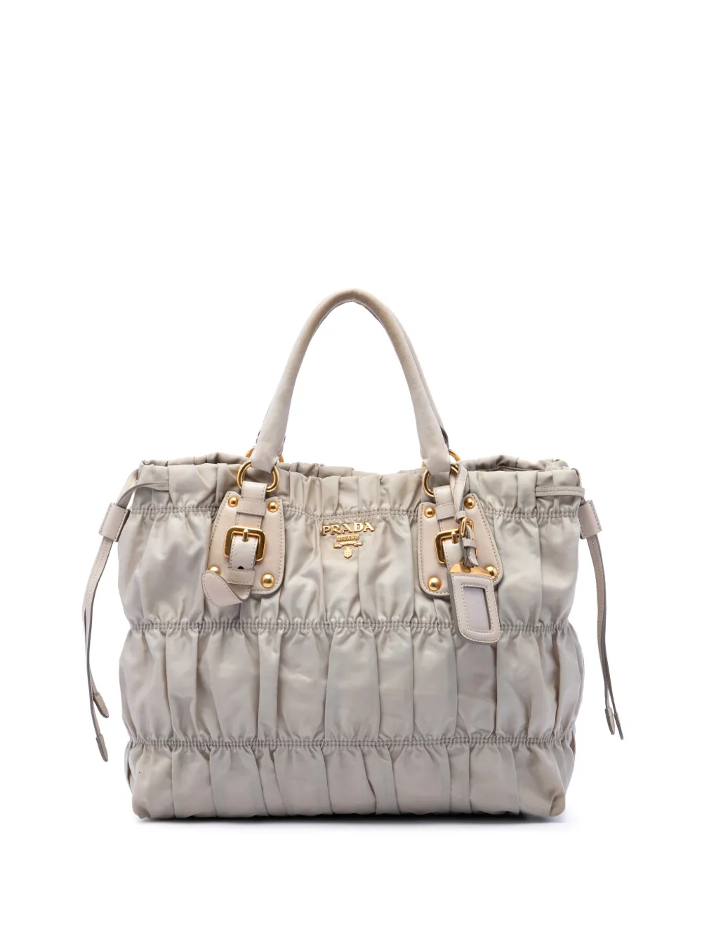 Prada Pre-Owned 2006-2010 Tessuto Gaufre satchel - Marrone