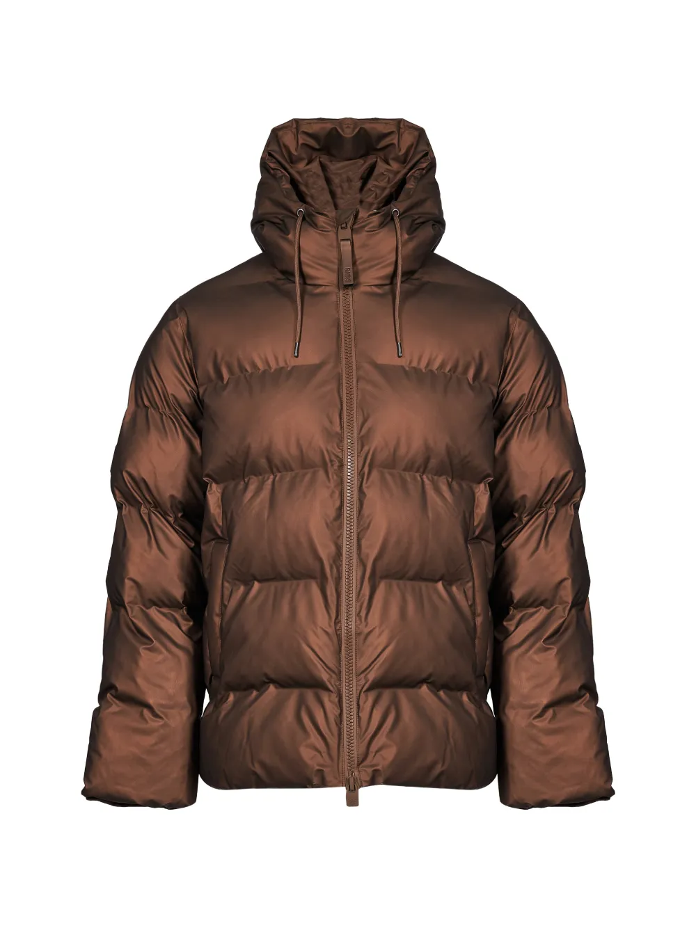 Rains Alta hooded quilted coat - Braun