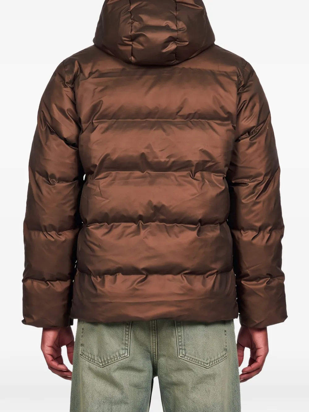 Rains Alta hooded quilted coat Bruin