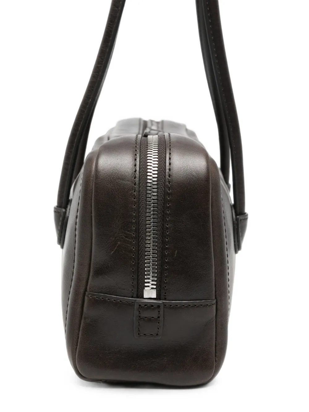 Marge Sherwood Leren shopper met logo-reliëf Bruin