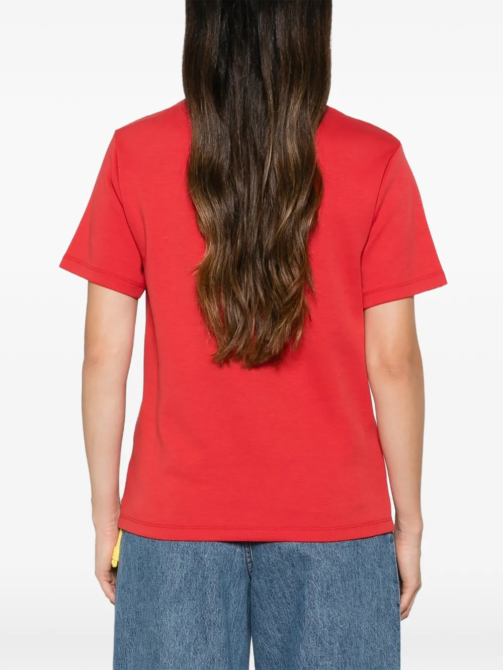 LOEWE Logo-patch T-shirt in Red, view 4