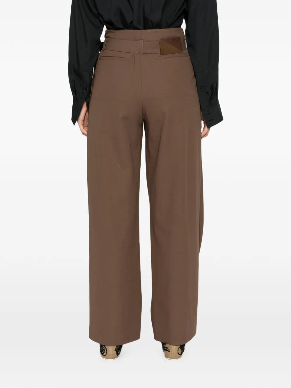 LOEWE Wikkelbroek met ceintuur Bruin
