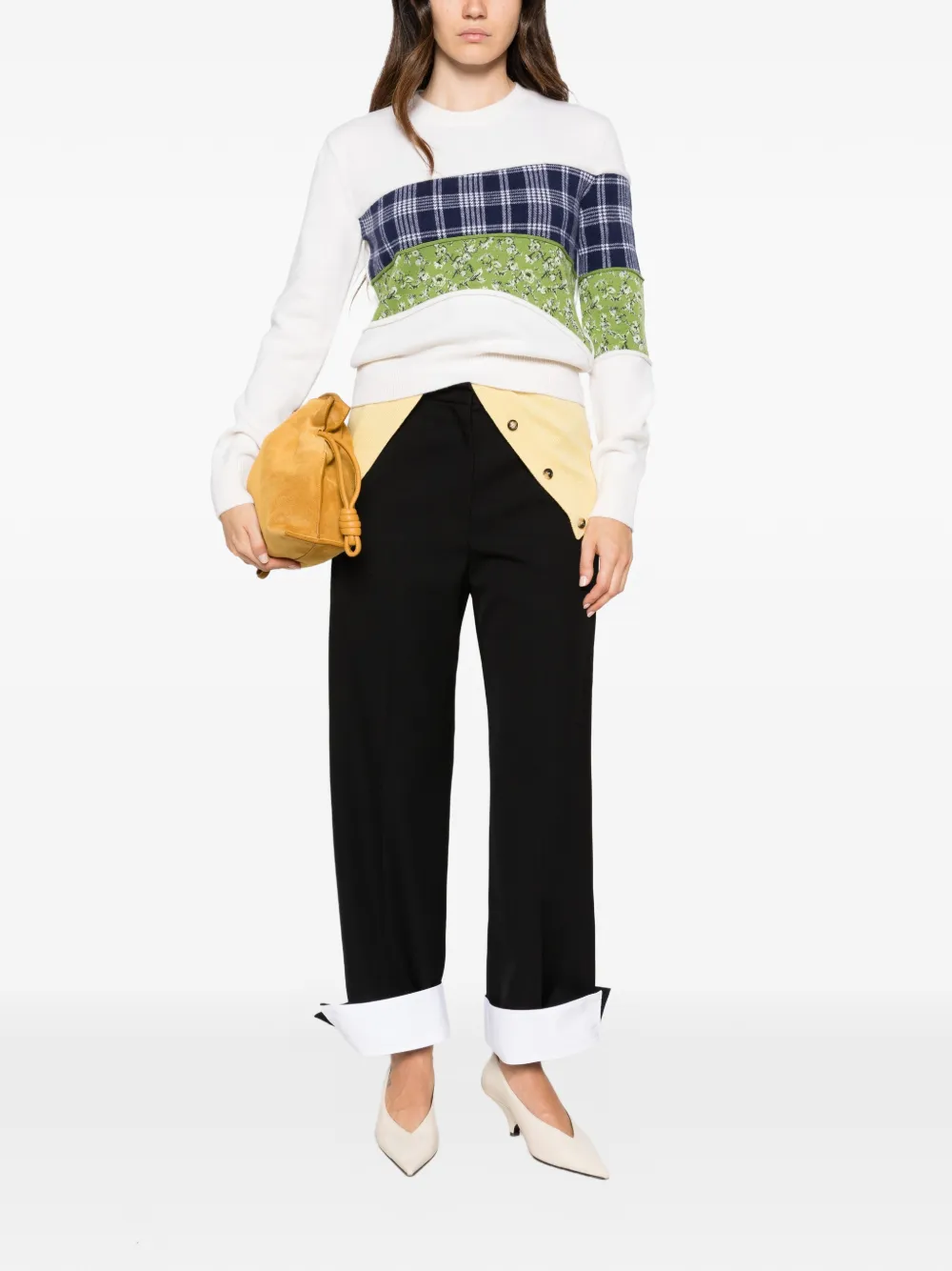 LOEWE x Cosima Von Bonin patchwork sweater Wit