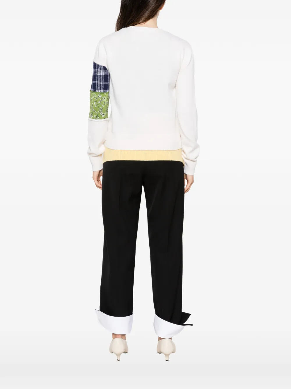 LOEWE x Cosima Von Bonin patchwork sweater Wit