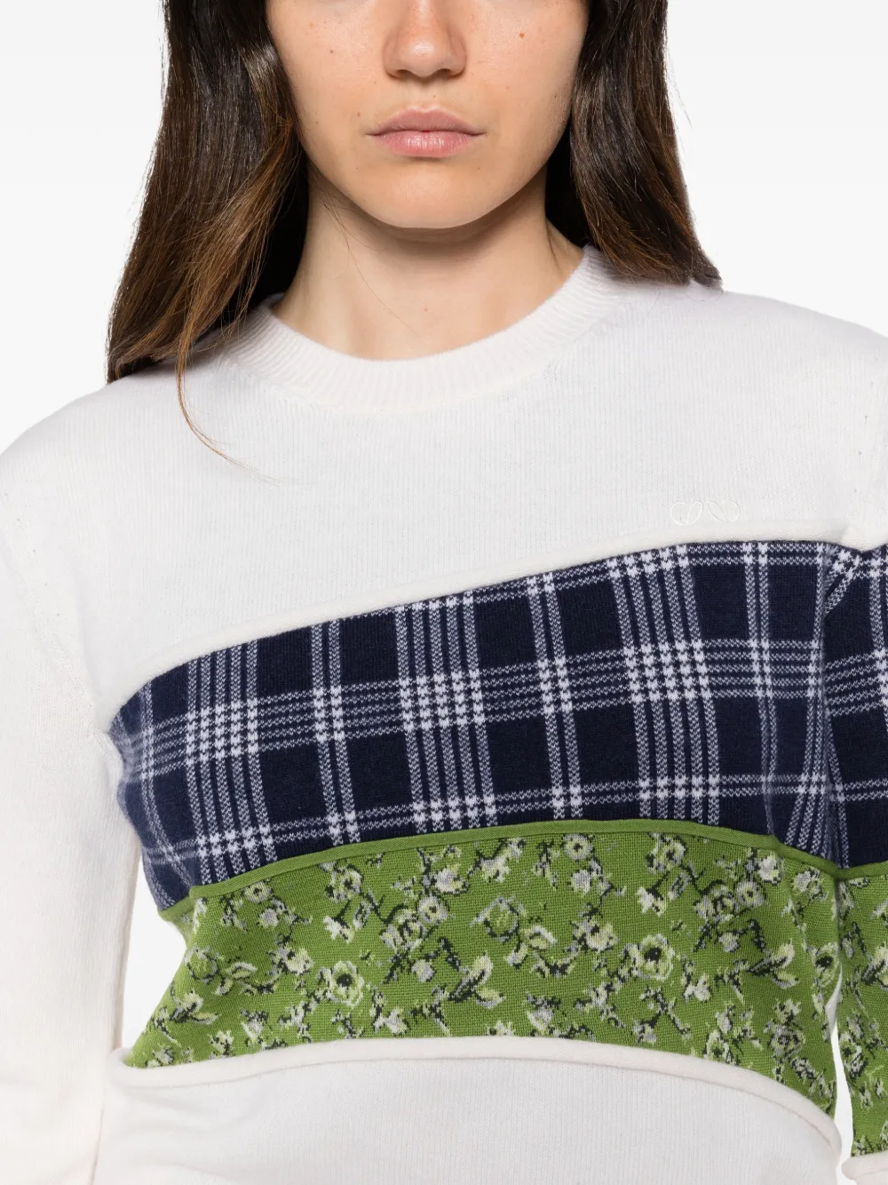 LOEWE x Cosima Von Bonin patchwork sweater Wit