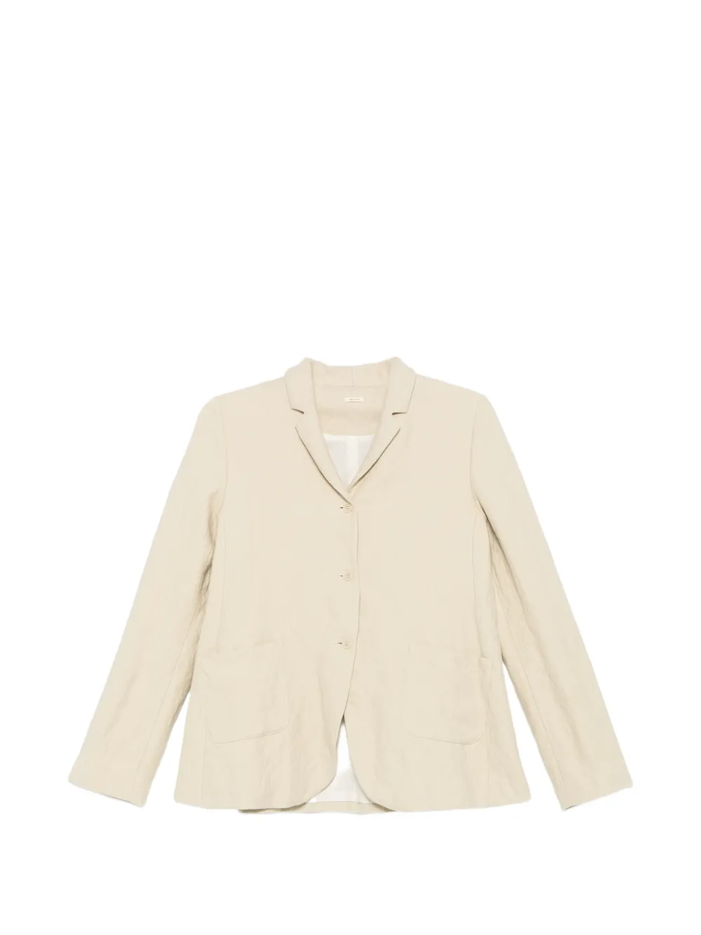 Apuntob Notched-lapel Button-up Blazer In Neutrals