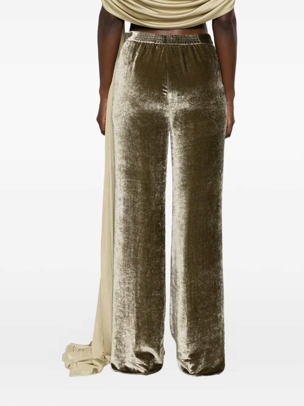 ETRO Broek met fluwelen-effect Groen