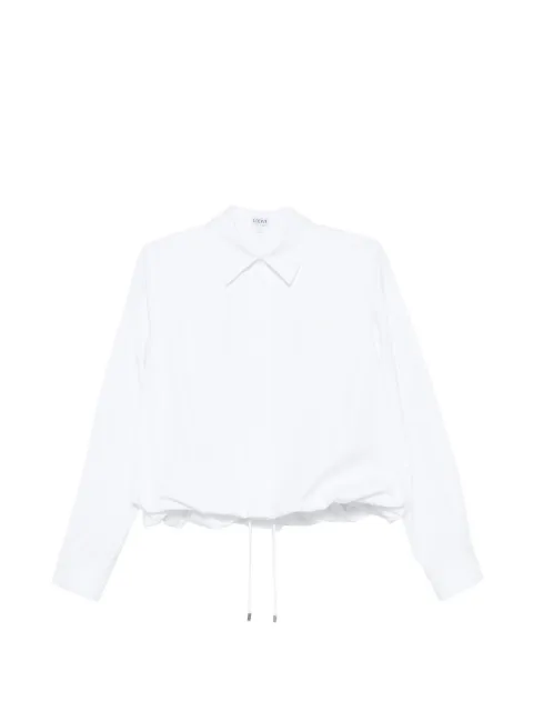 LOEWE camisa con logo bordado y cordones