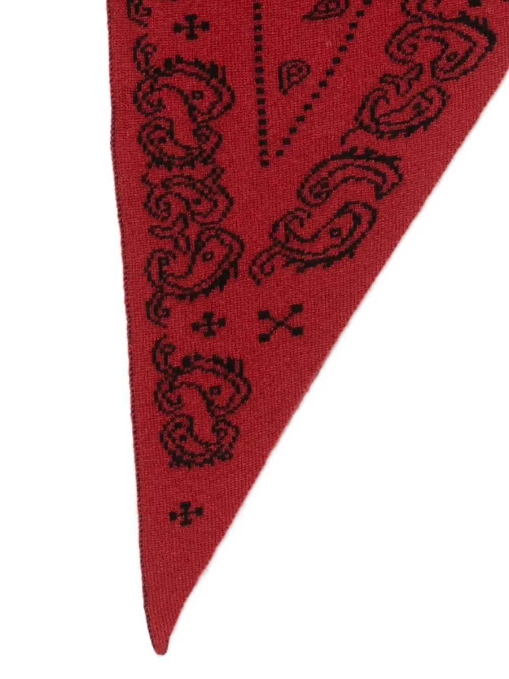 Guest In Residence Paisley-print Bandana Scarf in Red, view 2