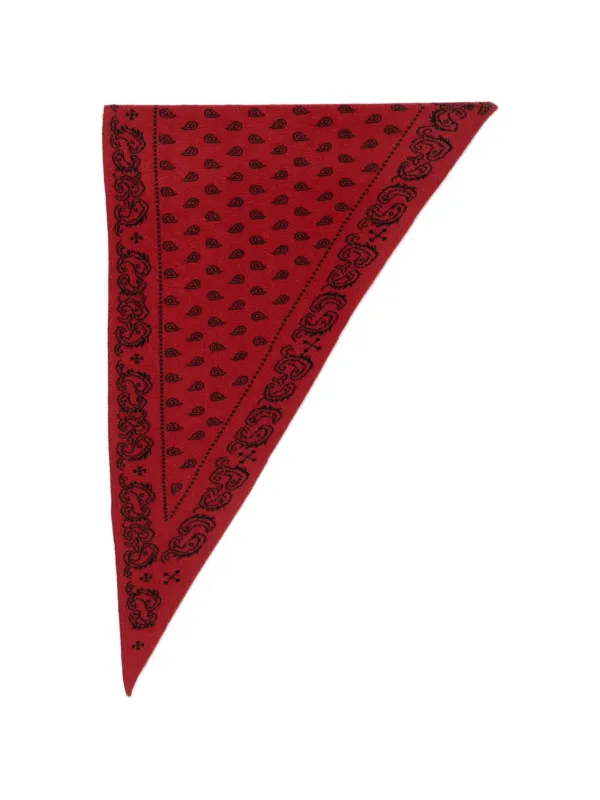 Guest In Residence Paisley-print Bandana Scarf in Red