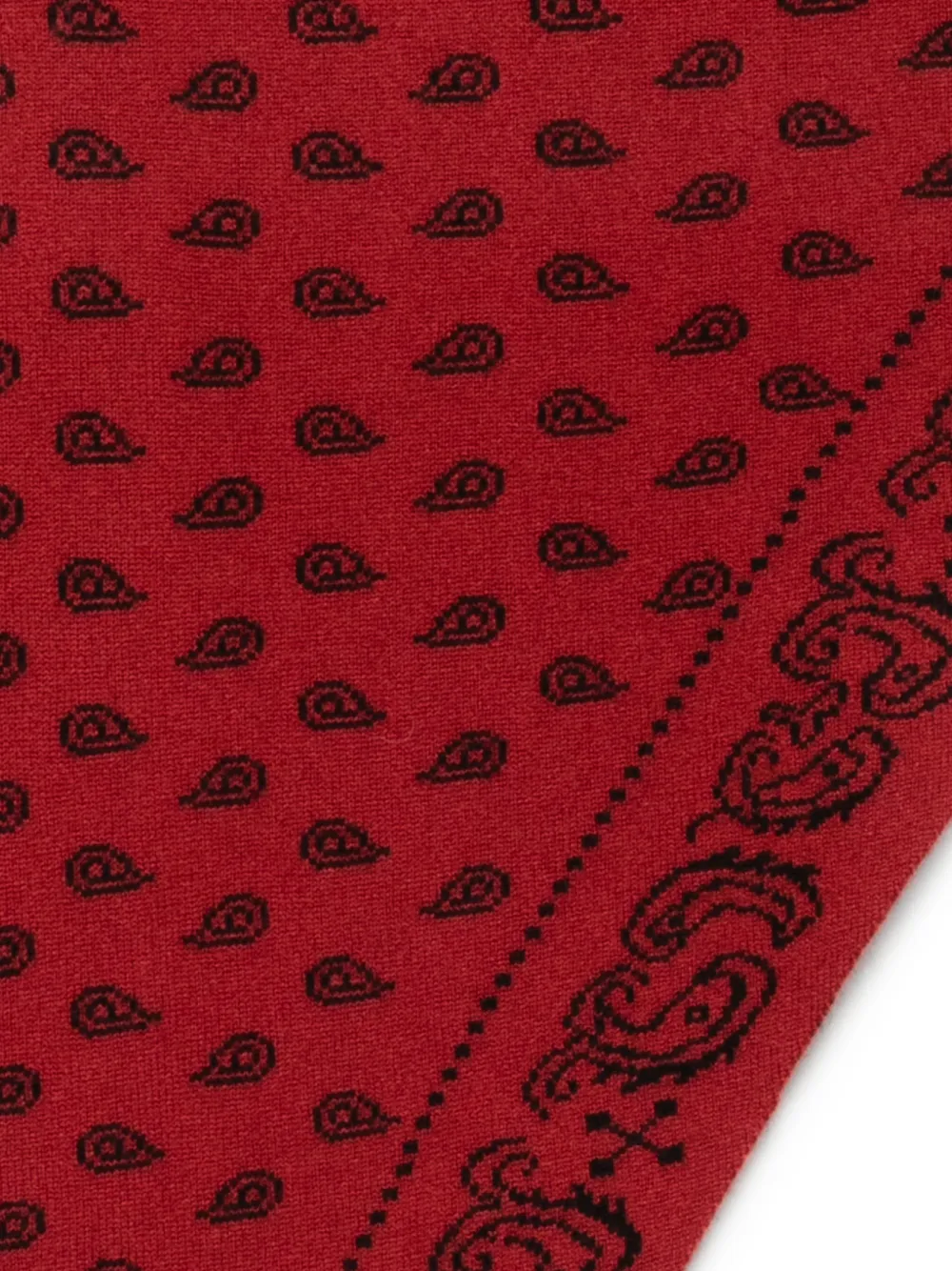 Guest In Residence Paisley-print Bandana Scarf in Red, view 3