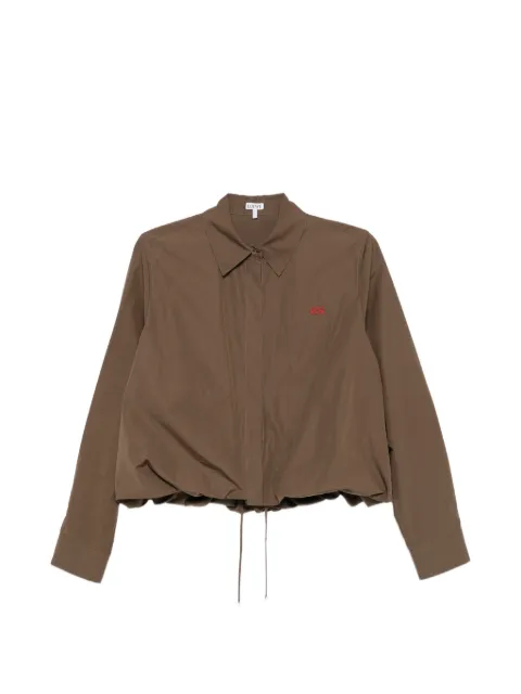 LOEWE logo-embroidered elasticated shirt