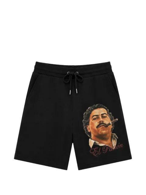 Melt graphic-print drawstring shorts