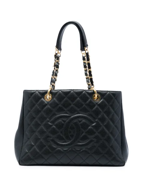 CHANEL Pre-Owned 2014-2015 Caviar Grand Shopping tote bag
