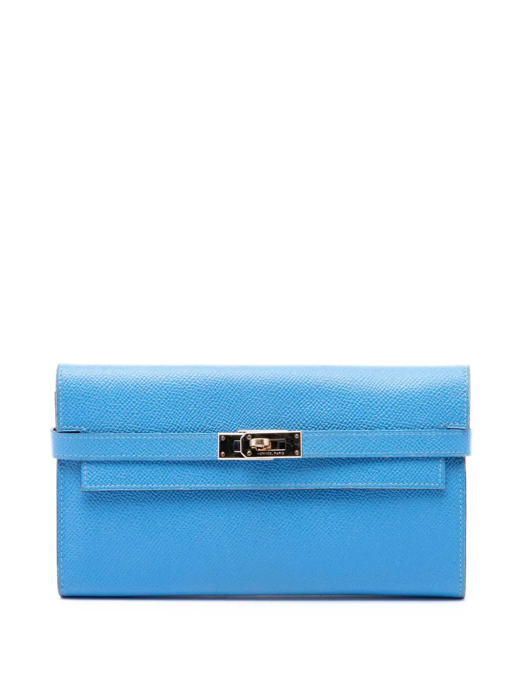 Hermès Pre-Owned 2015 Epsom Kelly Longue Wallet long wallets - Blu