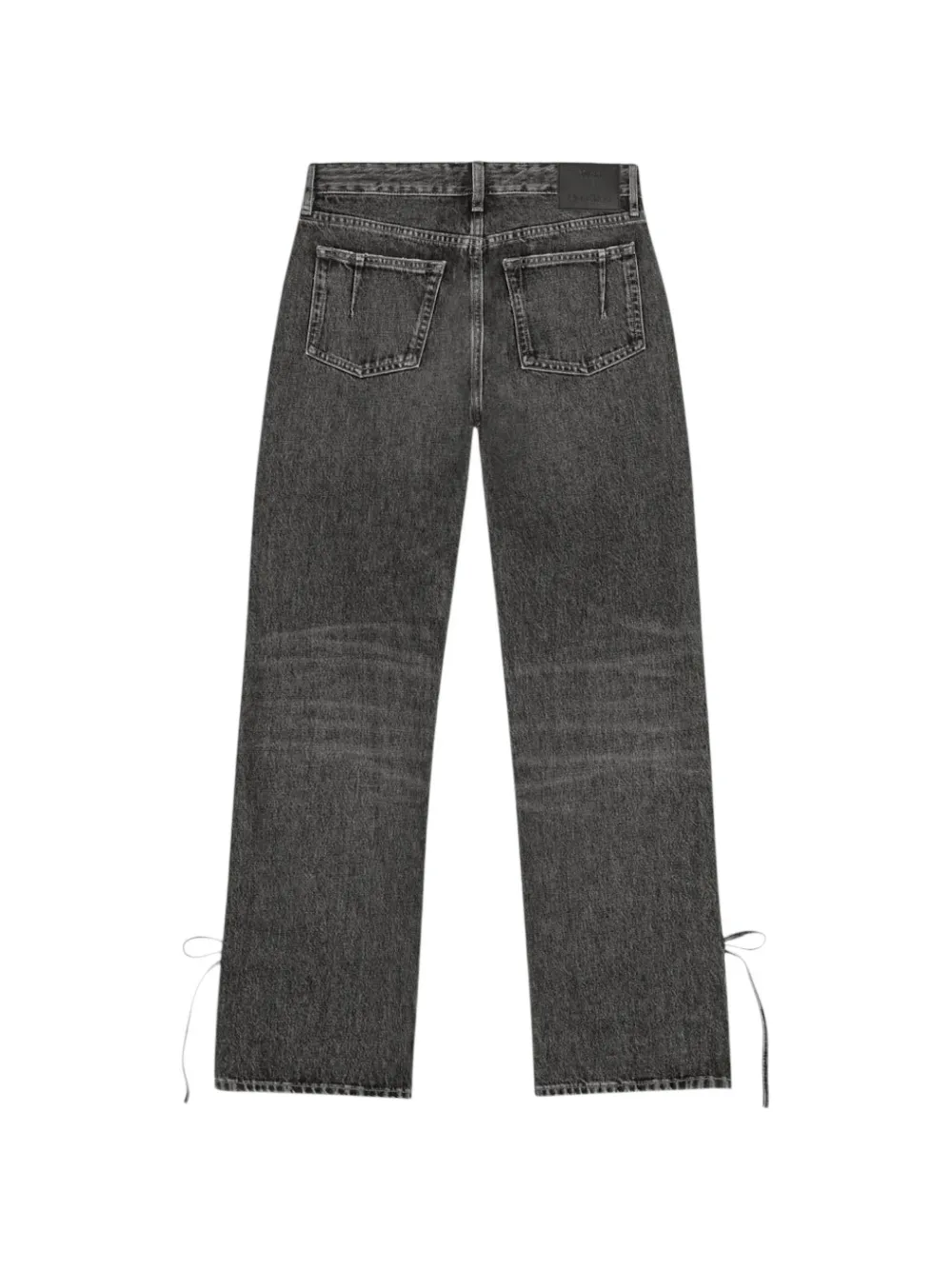 Won Hundred Baggy jeans met striksluiting en split Grijs
