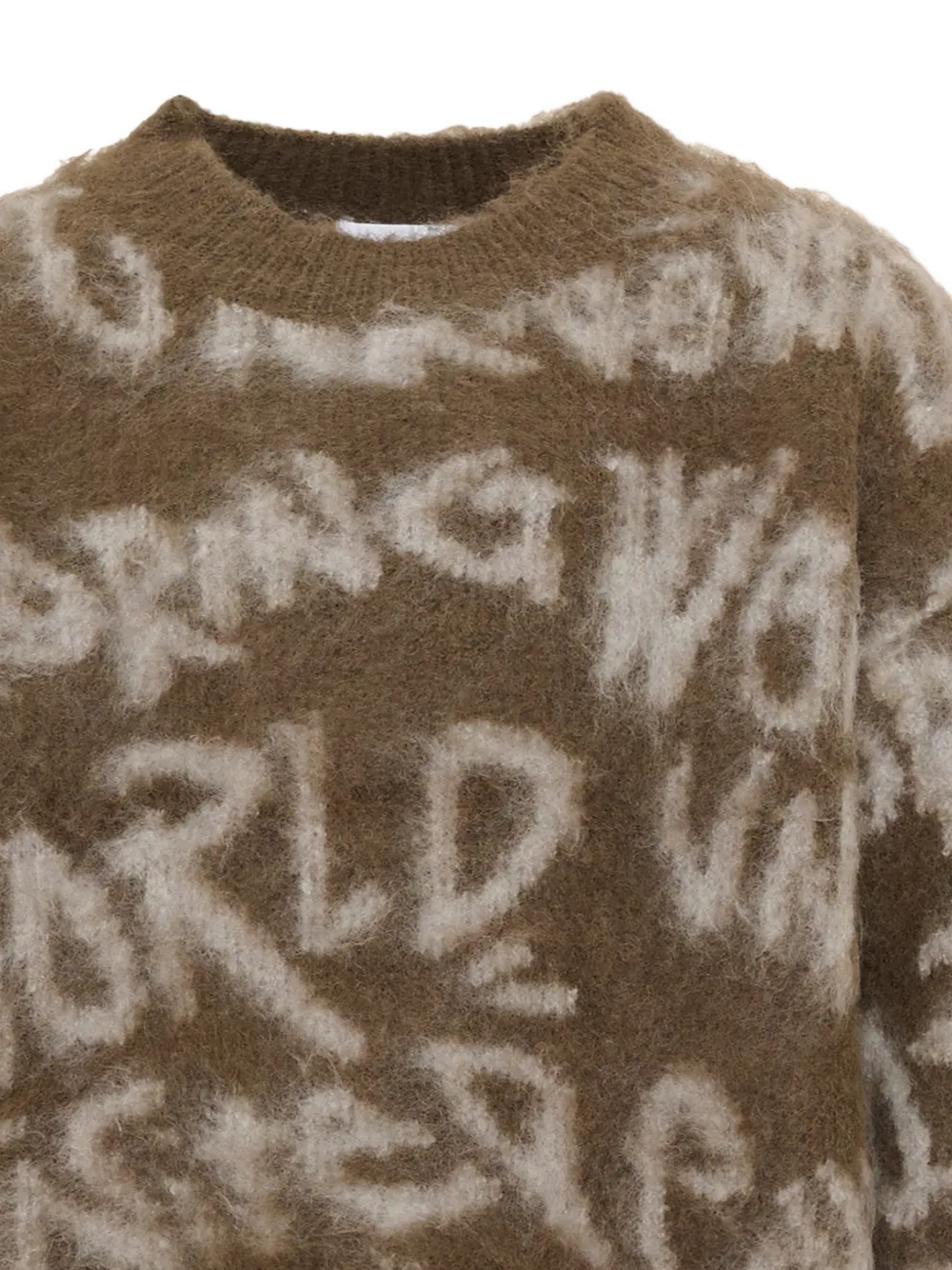 Molo Brian graffiti-print sweater Bruin