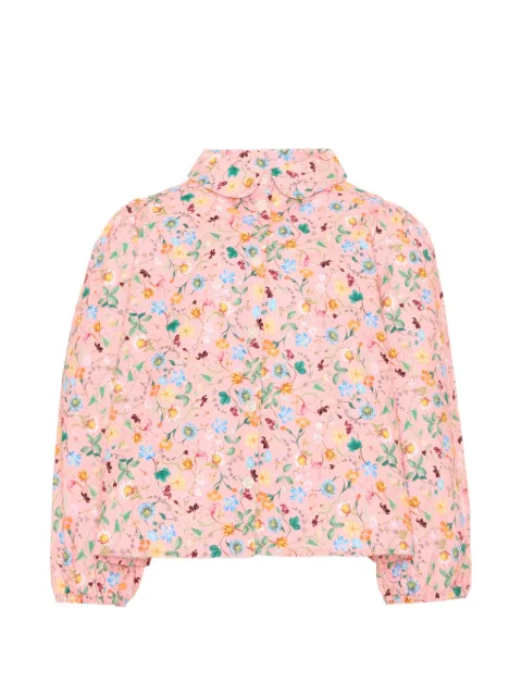 Molo Rine floral-print Peter Pan collar shirt