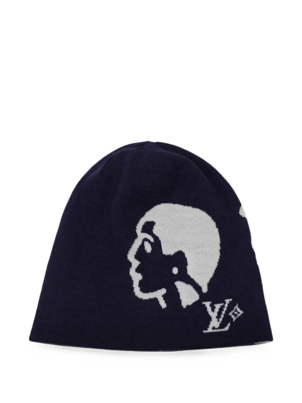 Louis Vuitton Pre-Owned Bonnet Faces Beanie - Blau