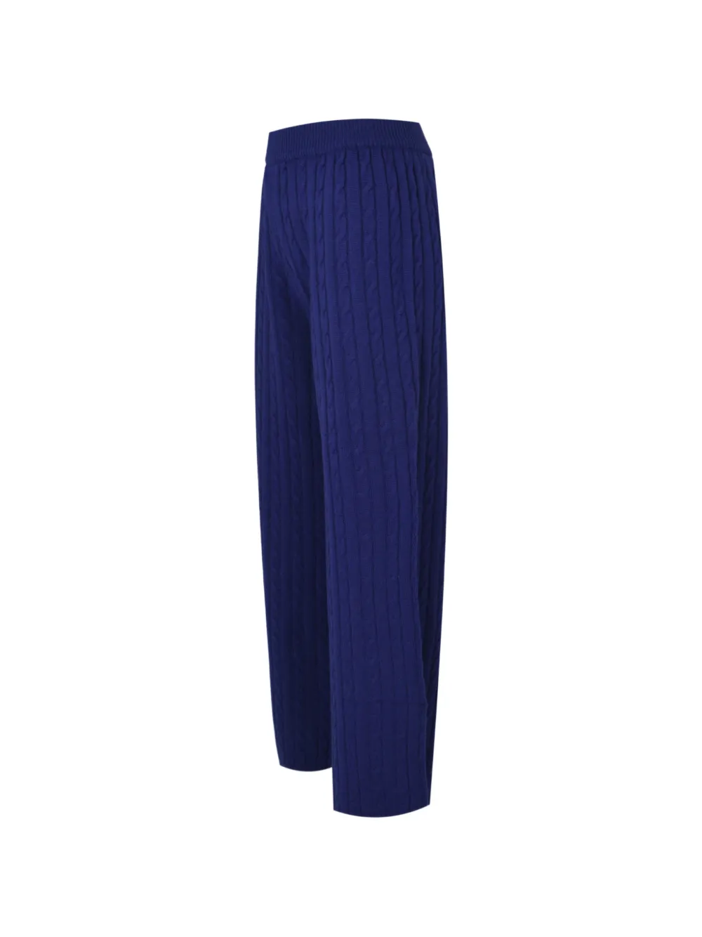 Izaak Azanei Kabelgebreide broek Blauw
