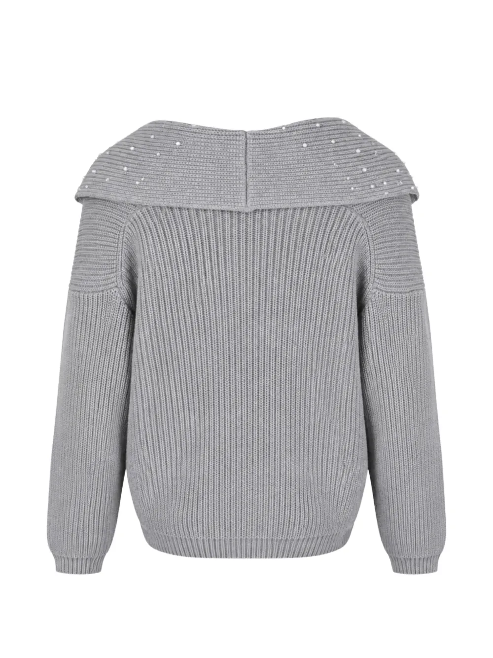 Izaak Azanei Toteme oversized vest verfraaid met parels Grijs