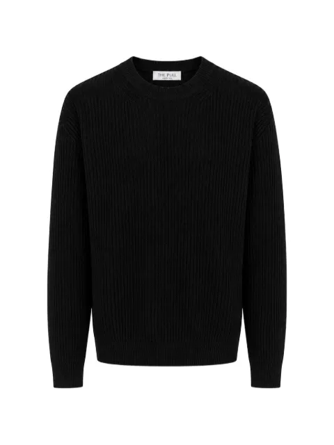 THE PULL ribbed-knit crew-neck sweater