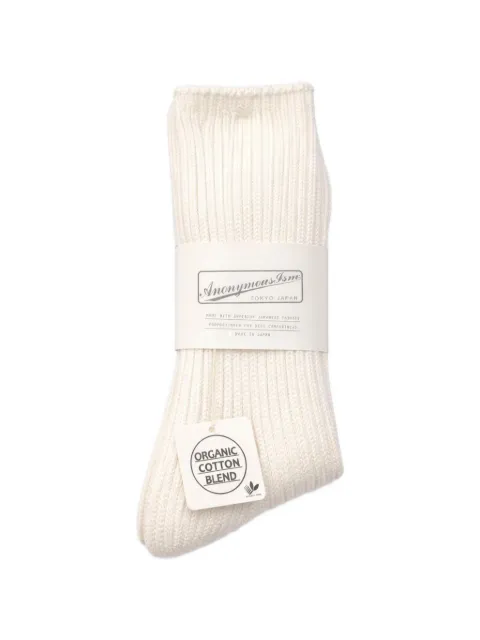 Anonymous Ism Crew ribbed-knit socks