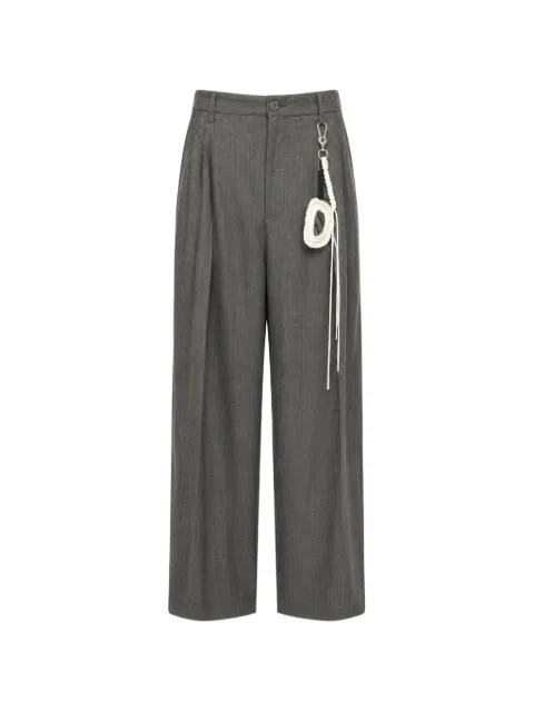 Song For The Mute pantalones con estampado de rayas diplomáticas