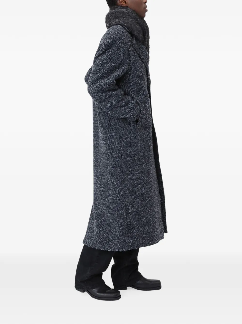 Won Hundred Wade notch-lapel coat Grijs