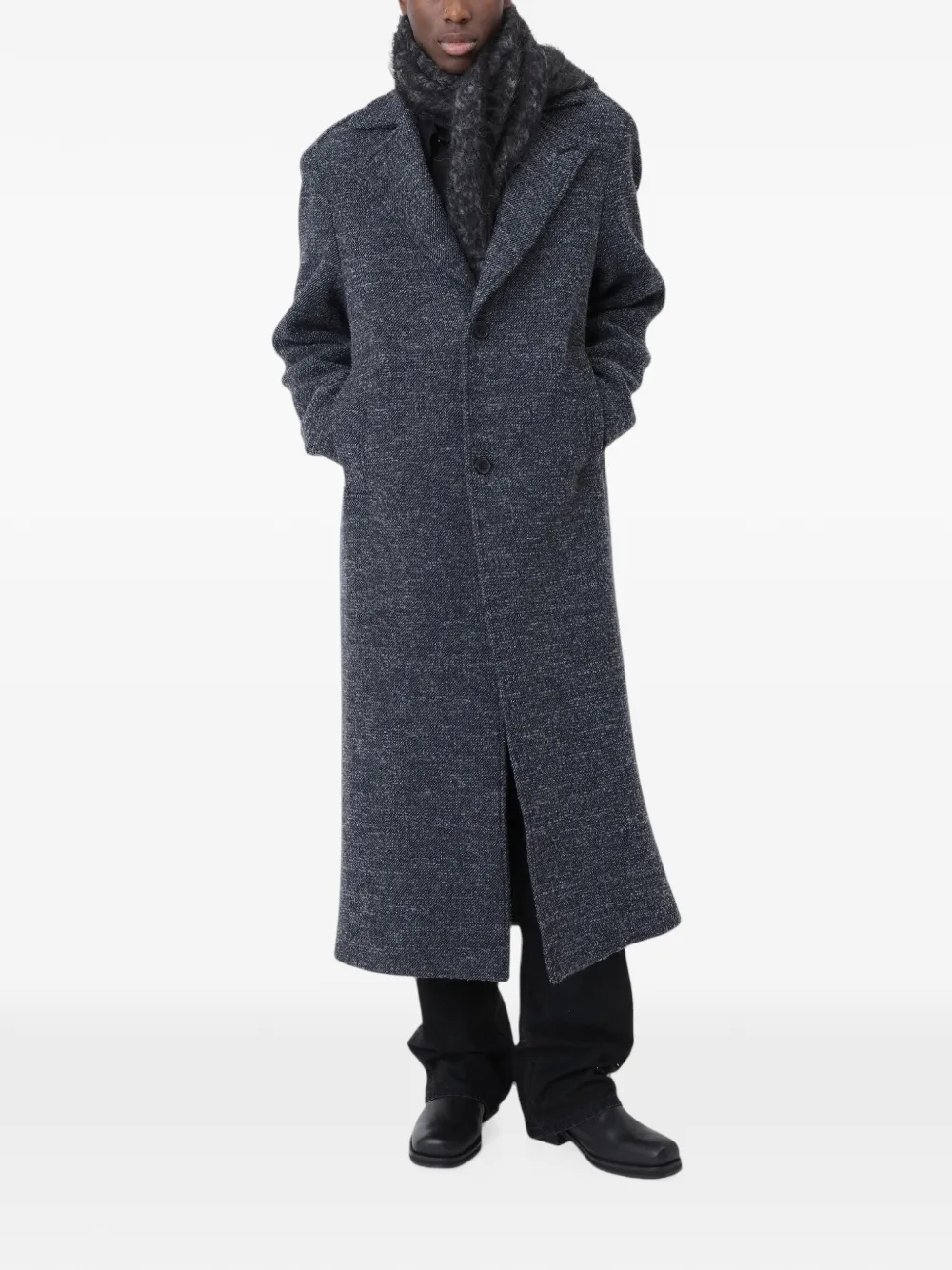 Won Hundred Wade notch-lapel coat Grijs