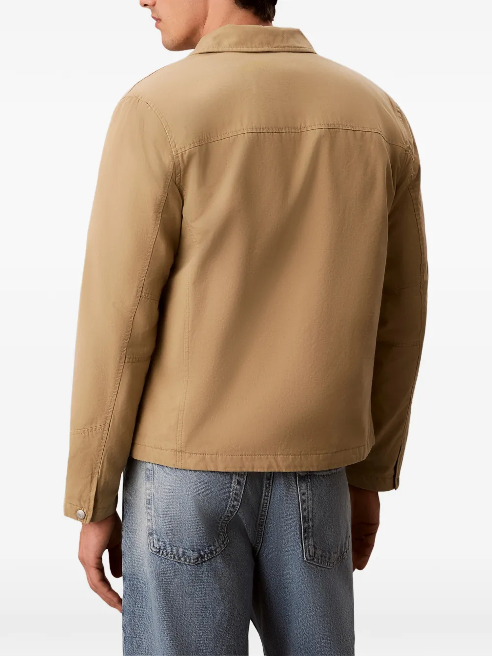 Calvin Klein Jack met logopatch Beige