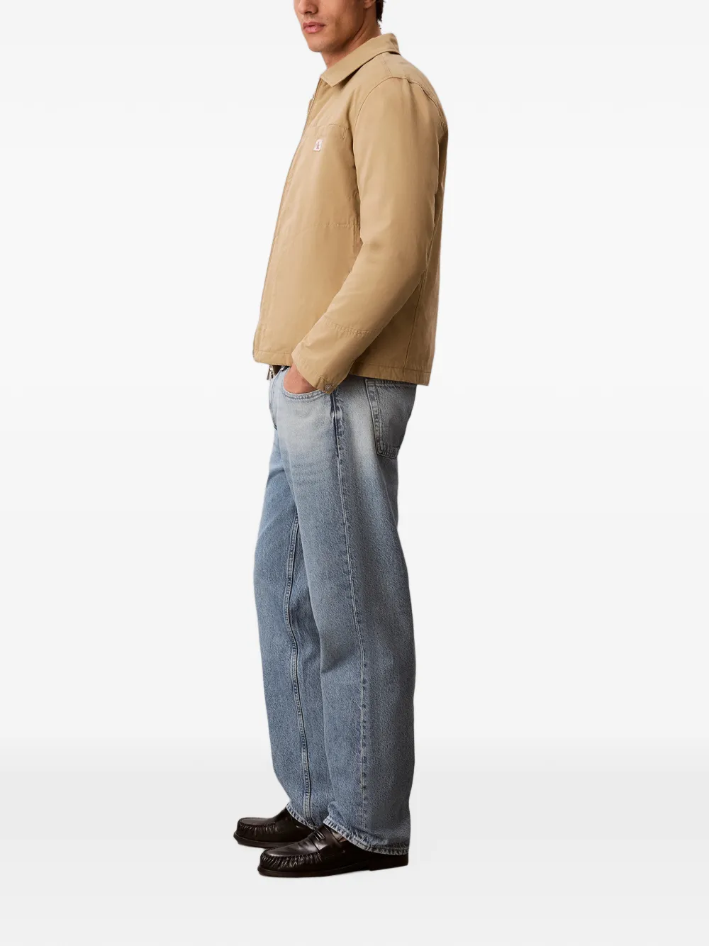Calvin Klein Jack met logopatch Beige