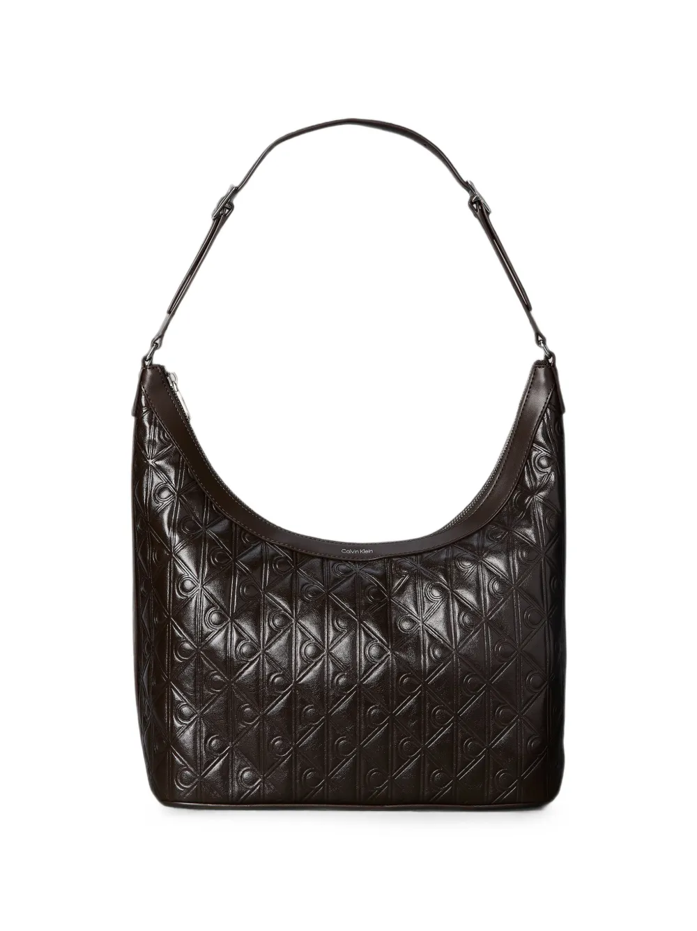 Calvin Klein logo-deembossed shoulder bag