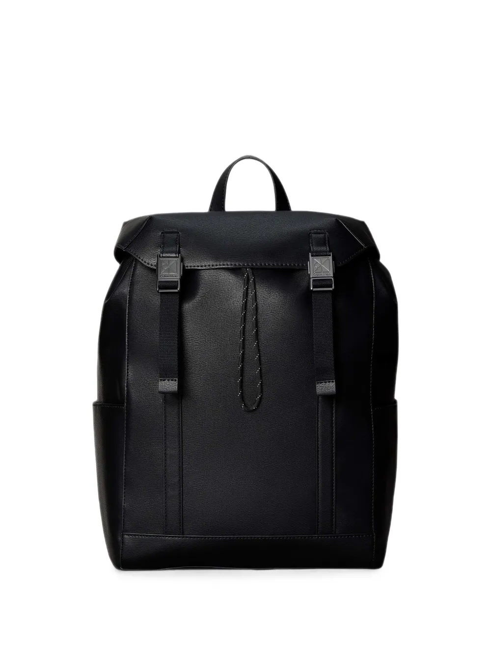 Calvin Klein Emblem buckle-fastening drawstring backpack - Nero