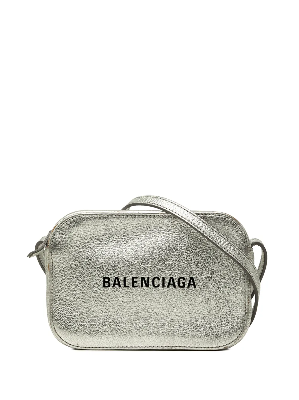 Balenciaga Pre-Owned 2019 Metallic Leather Everyday Camera Bag XS crossbody bag - Argento