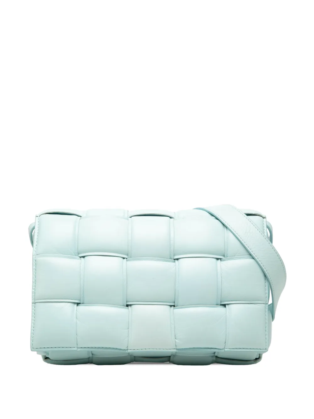 Bottega Veneta Pre-Owned 2012-2026 Nappa Intrecciato Padded Cassette crossbody bag - Blu