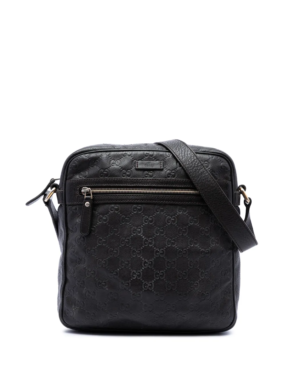 Gucci Pre-Owned 2016-2026 Guccissima crossbody bag - Marrone