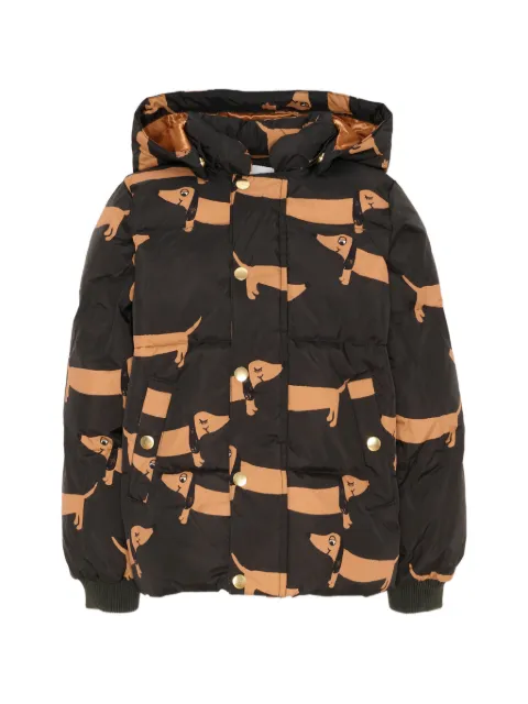 Mini Rodini dachshund-print padded jacket