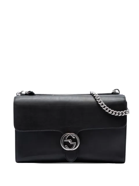 Gucci Pre-Owned 2016-2026 Medium Leather Dollar Interlocking G crossbody bag